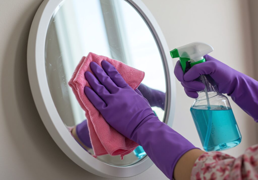 Mirror Cloudy After Cleaning